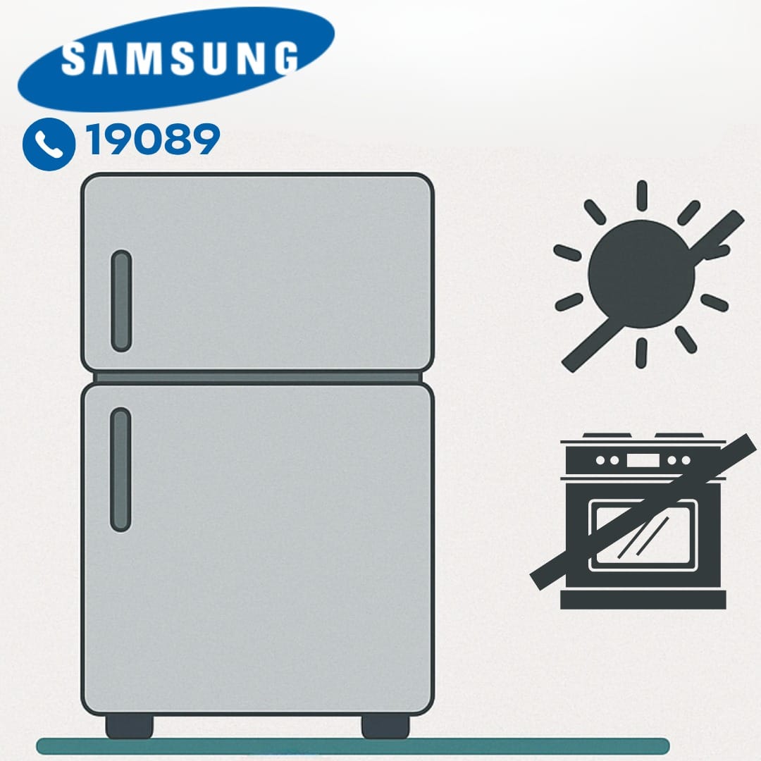 التأكد من استقرار الثلاجة سامسونج في مكانها التأكد من استقرار الثلاجة سامسونج في مكانها