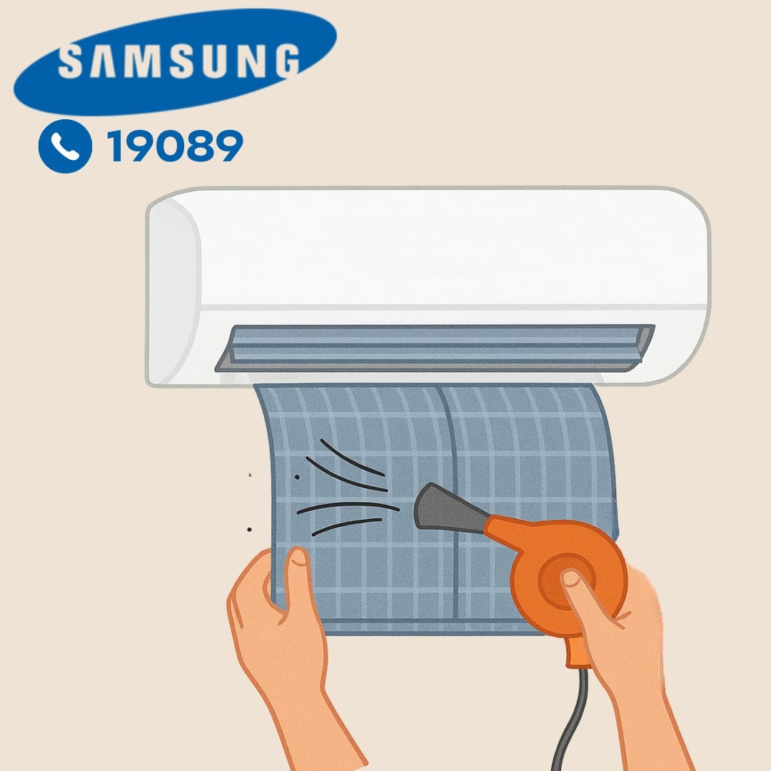 تنظيف زعانف التبريد بتكييف سامسونج