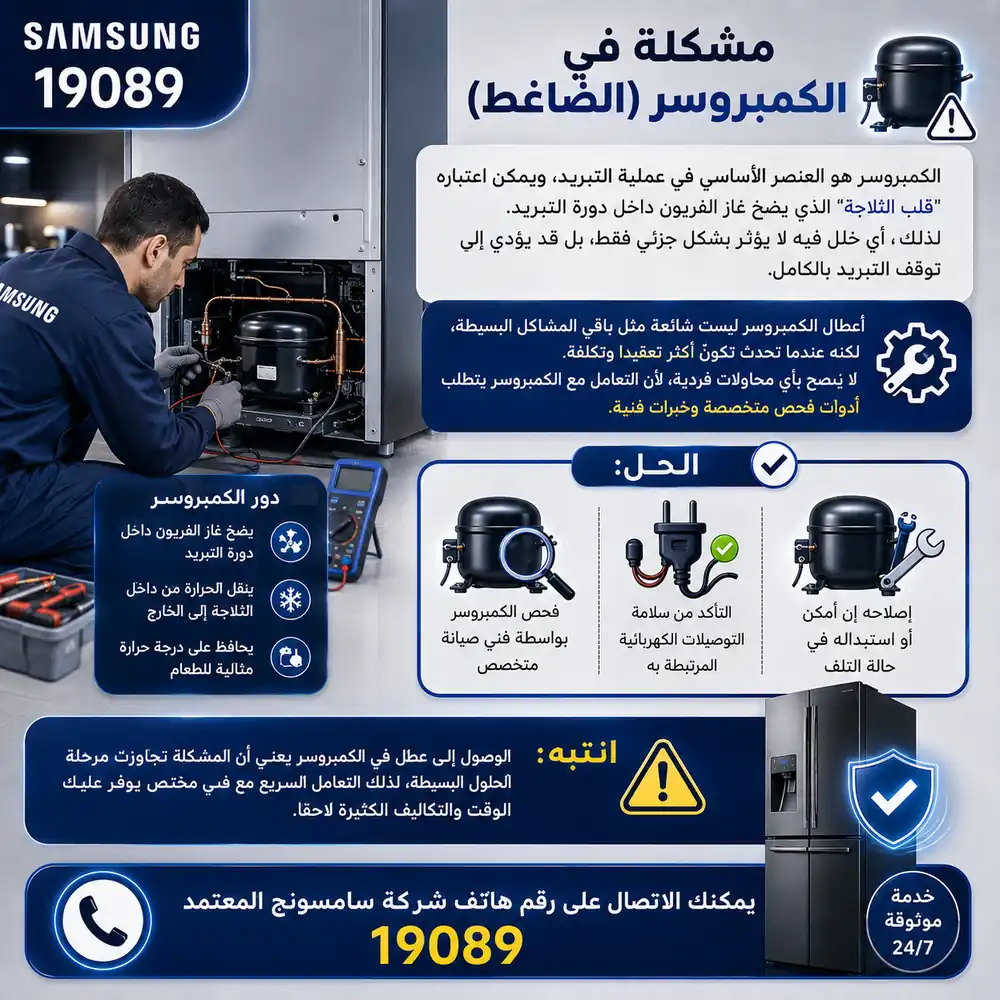 كمبروسر ثلاجة سامسونج